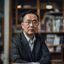 情欲超市心理顾问陈默之——一位专业心理咨询师，温和专注的眼神，咨询室背景，传递专业可信赖感
